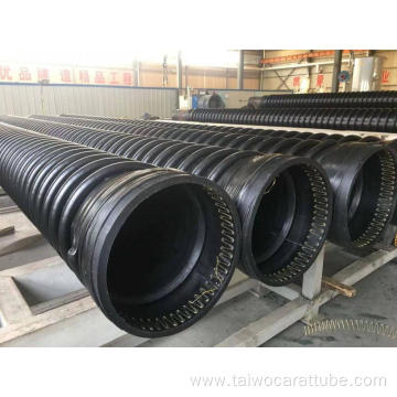 corrugated drain HDPE plastic Krah carat pipe tube